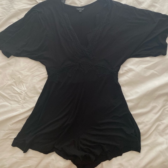 Top Shop black romper size US 4 - Picture 1 of 4